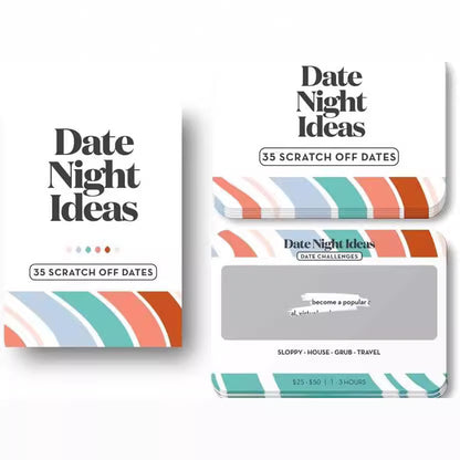 Date Night Creative Couple Game Card Scratch Card Game